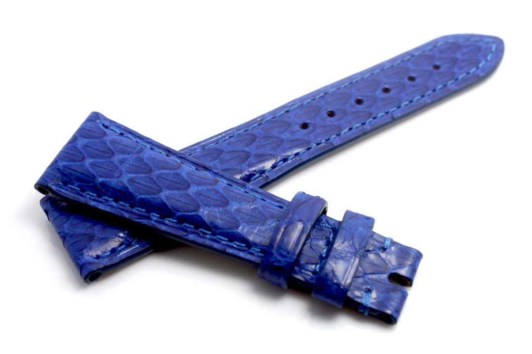 Indigo Python leather wristband - Click Image to Close